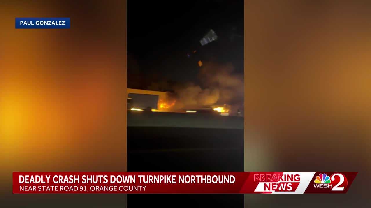 Six killed in fiery crash on Florida’s Turnpike in Orange County, troopers say — WESH 2 Orlando, Midland Community news