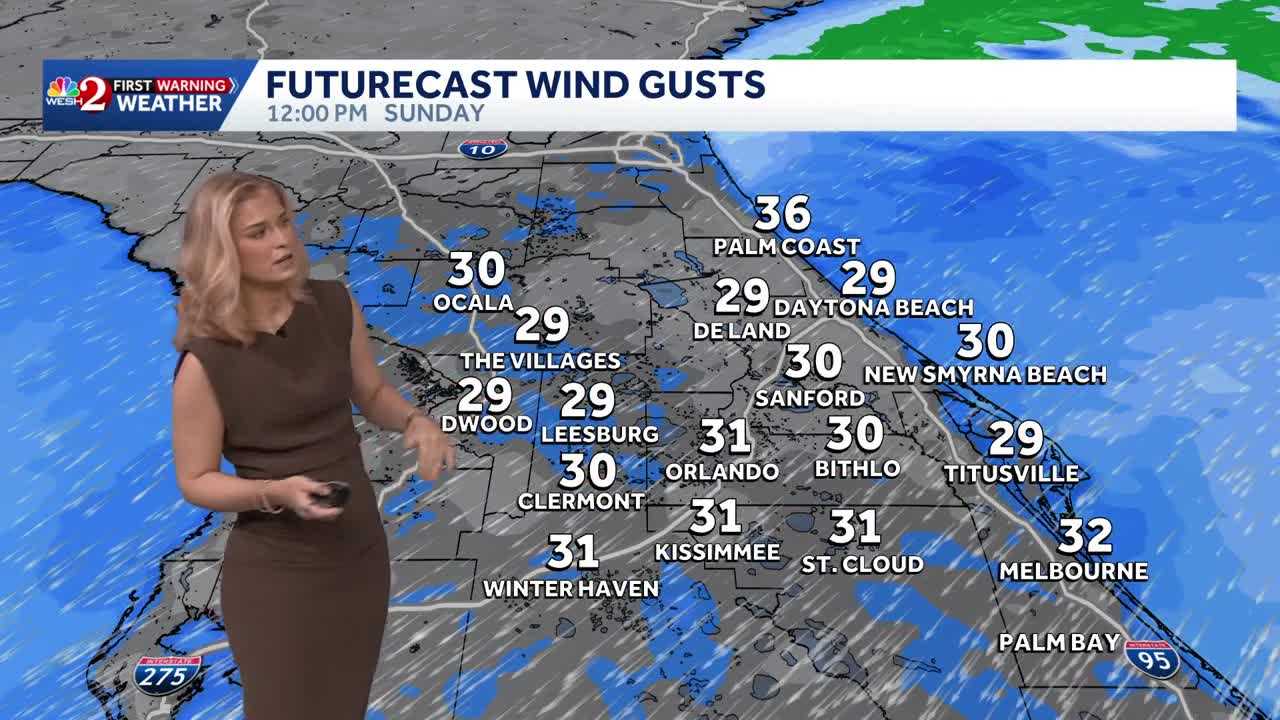 Showers and windy conditions to end the weekend| Forecast Video 10/25 — WESH 2 Orlando, Midland Community news