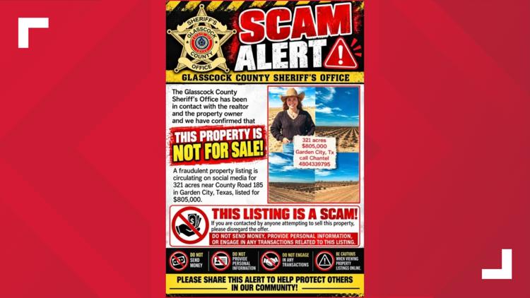 Glasscock County Sheriff's Office cautions residents about real estate scam — NewsWest 9 (Permian Basin)